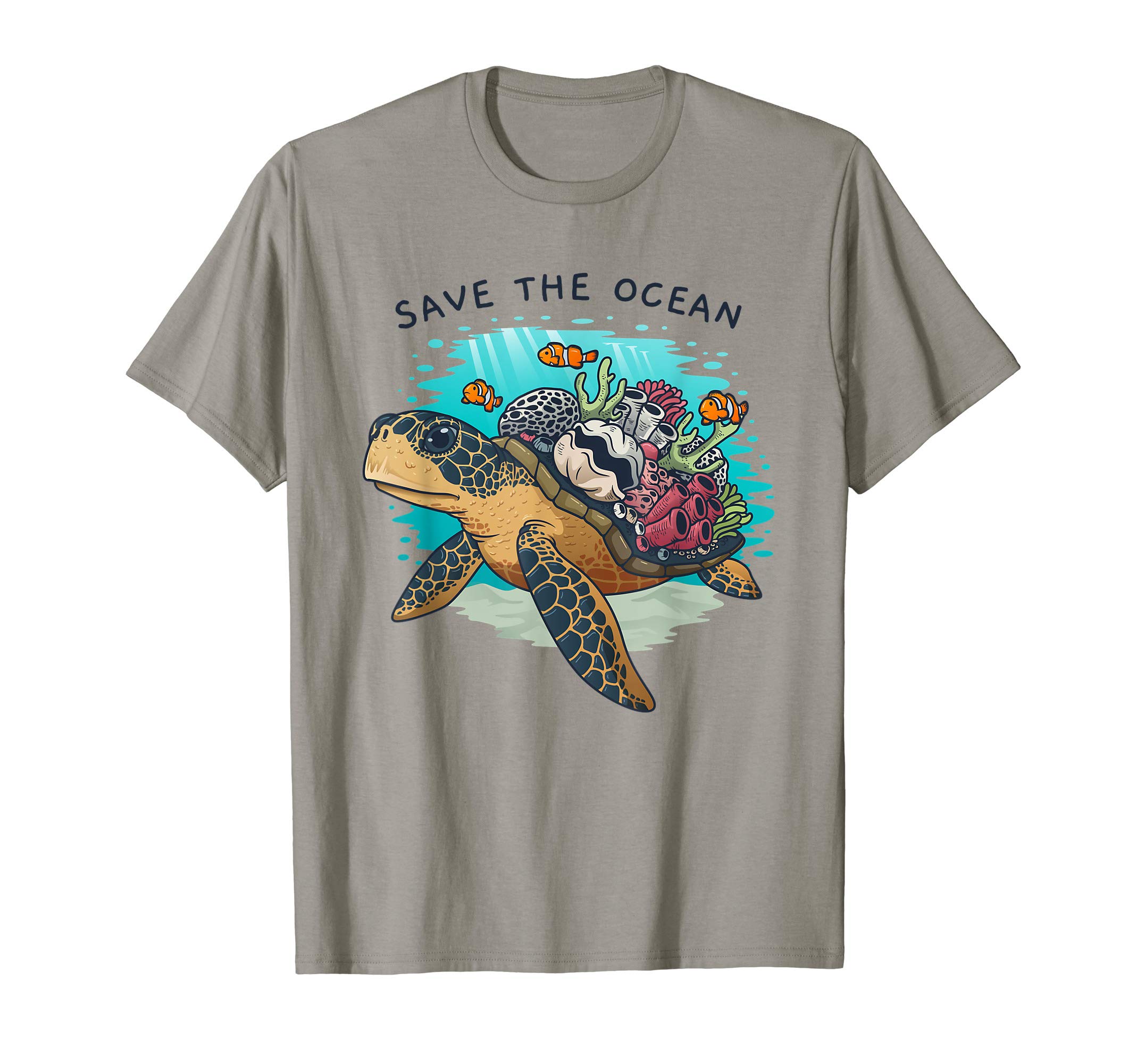 Earth Kinderbekleidung Co.Save the Ocean Sea Turtle Coral Reef T-Shirt