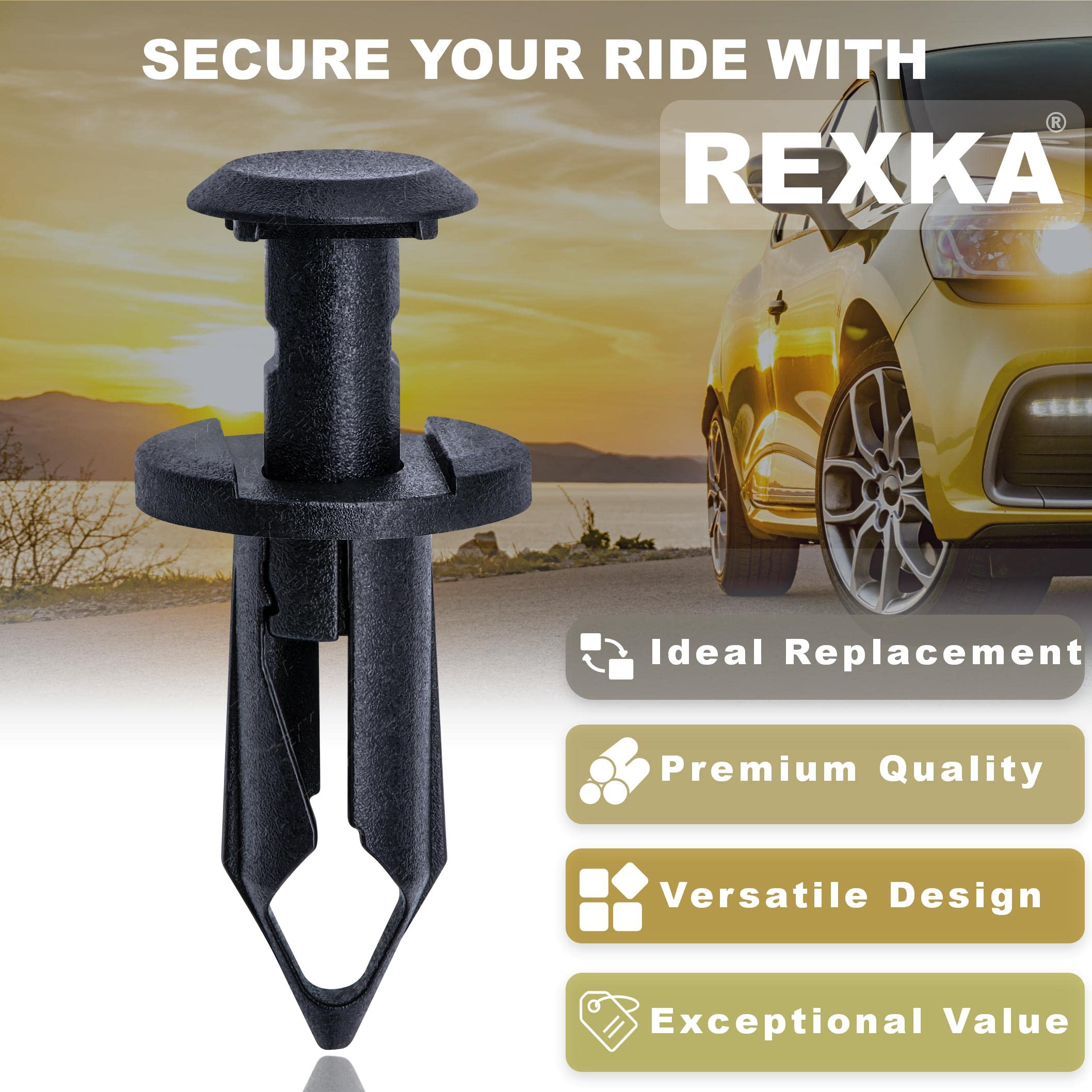Amazon.com: Rexka 51pcs M8 ATV Plastic Fender Clips/Body Rivets