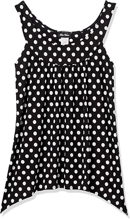 Women's Petite Sleeveless U-Neck Knit Top - Wrinkle-Free Easy Fit Pullover Blouse