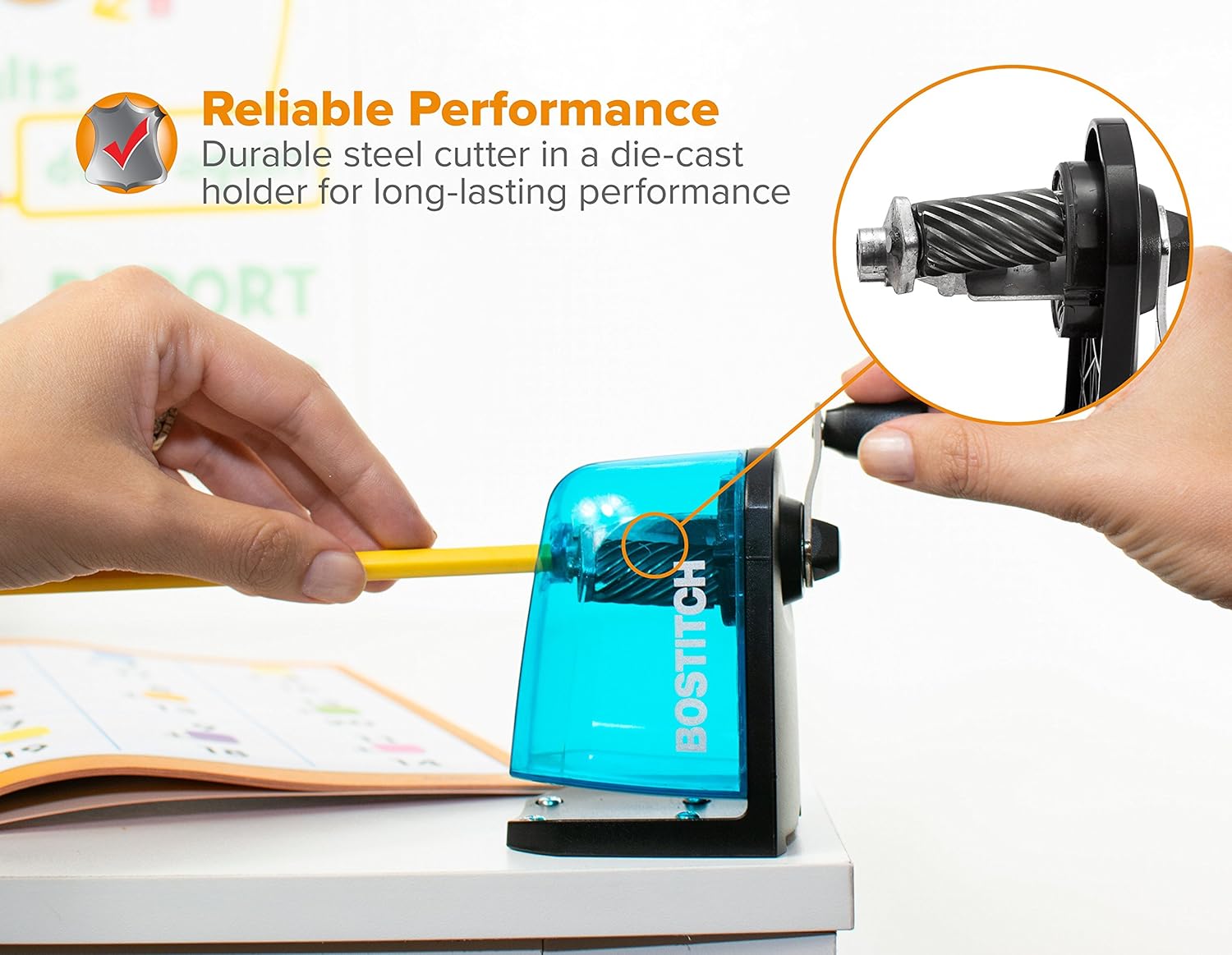 Office Multi-Mount Manual Pencil ener, Vacuum Mount or Screw