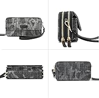 Vista 4 de Lanyani Cartera cruzada RFID con bolsillo para teléfono para mujer, cuero vegano