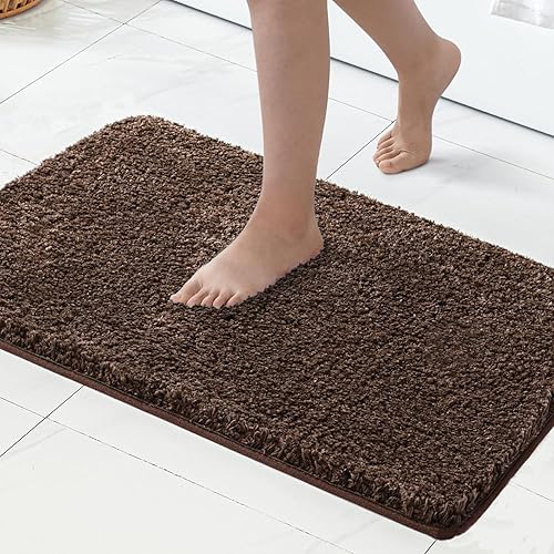 Miniatura 28 de MIULEE Alfombras de baño salvia, suaves y pequeñas, absorbentes, antideslizantes, de secado rápido, esponjosas, para baño, bañera y duchas, lavables