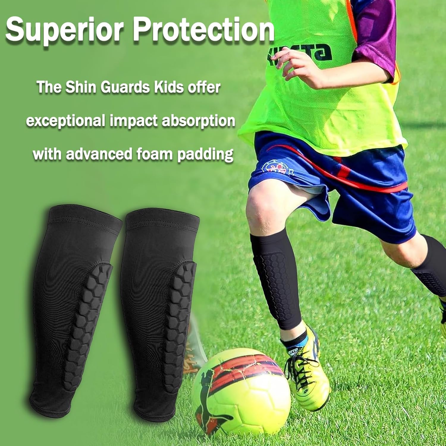Shin Guards Kids, Shin Guards Soccer Kids 6-8/10-12