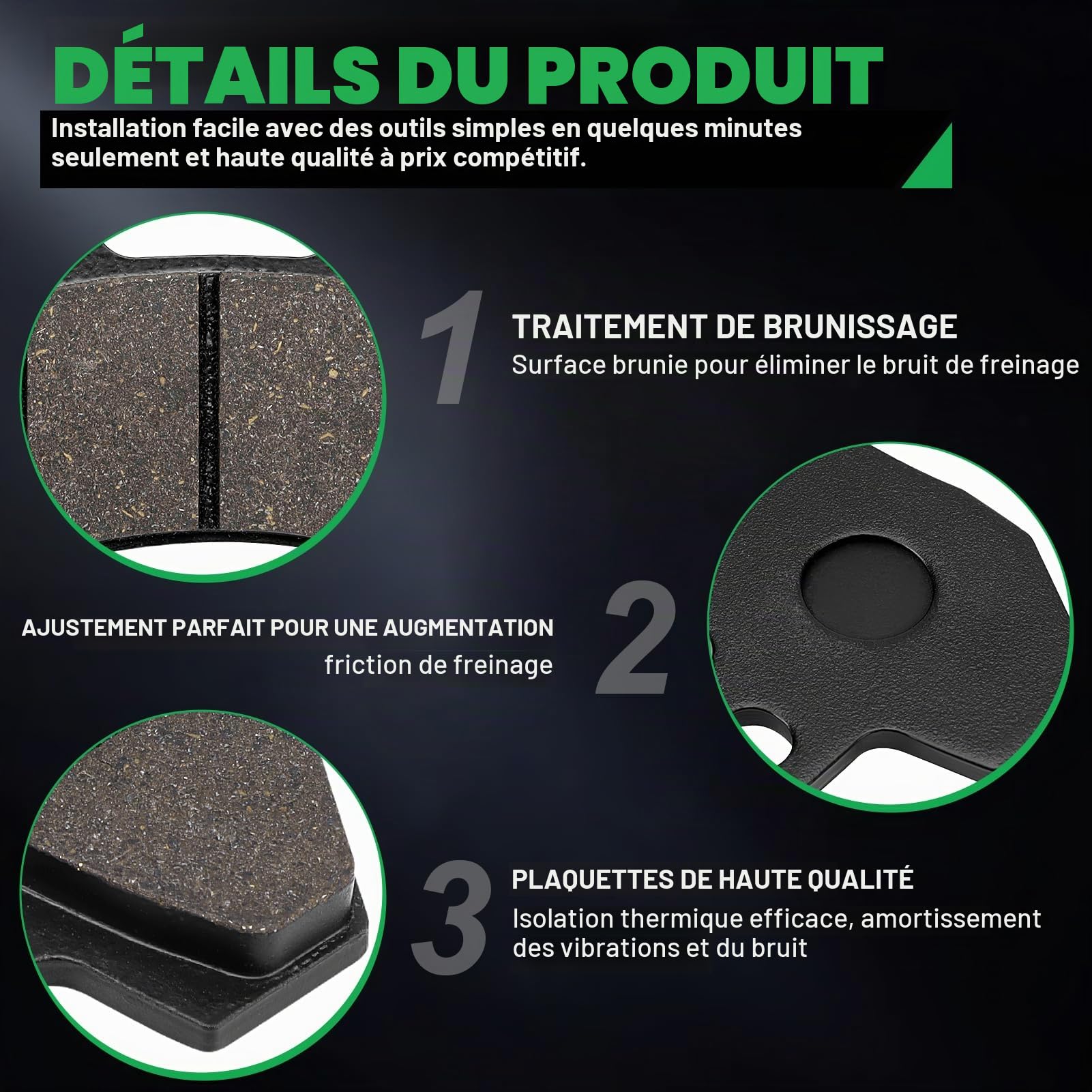 Plaquettes de Frein Avant et Arrière pour Suzuki AN 400 AN400 Burgman Skywave 400 ABS 2007-2013 AN 250 Skywave Typ M 2007-2008