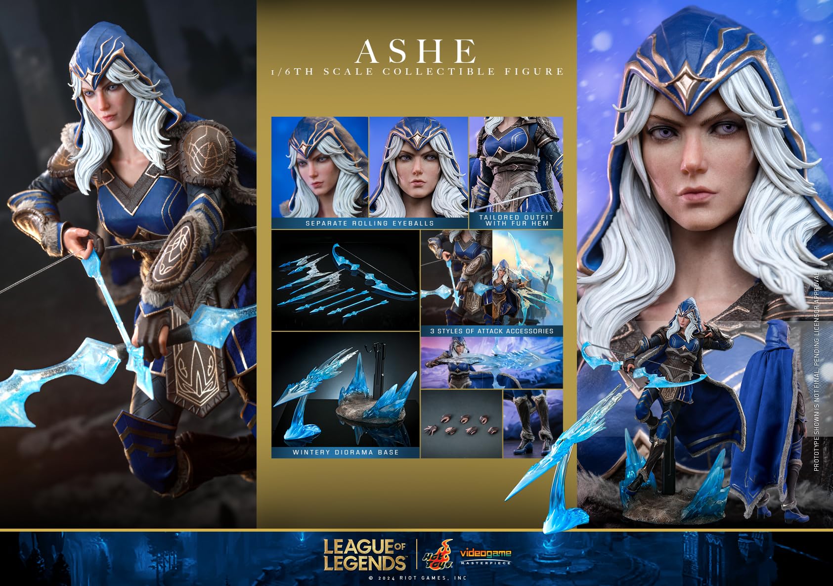 Figura in scala 1/6 del videogioco Capolavoro League of Legends Ash