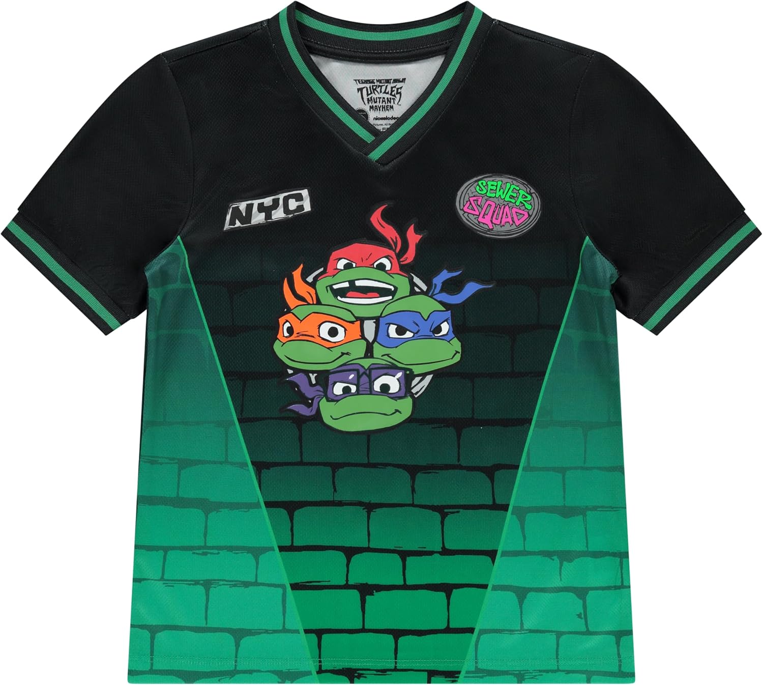 Teenage Mutant Ninja Turtles Boys' Teenage Mutant Ninja Turtles Boys Soccer Mesh Jersey Tee & Short 2pc Set - Boy 4-20