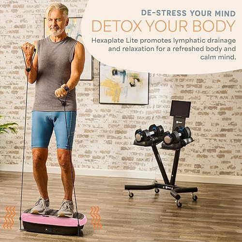 Miniatura 22 de Lifepro Vibration Plate Exercise Machine with Magnetic Acupoints - Full Body Vibration Platform for Beginners and Recovery - Ideal Lymphatic Negro