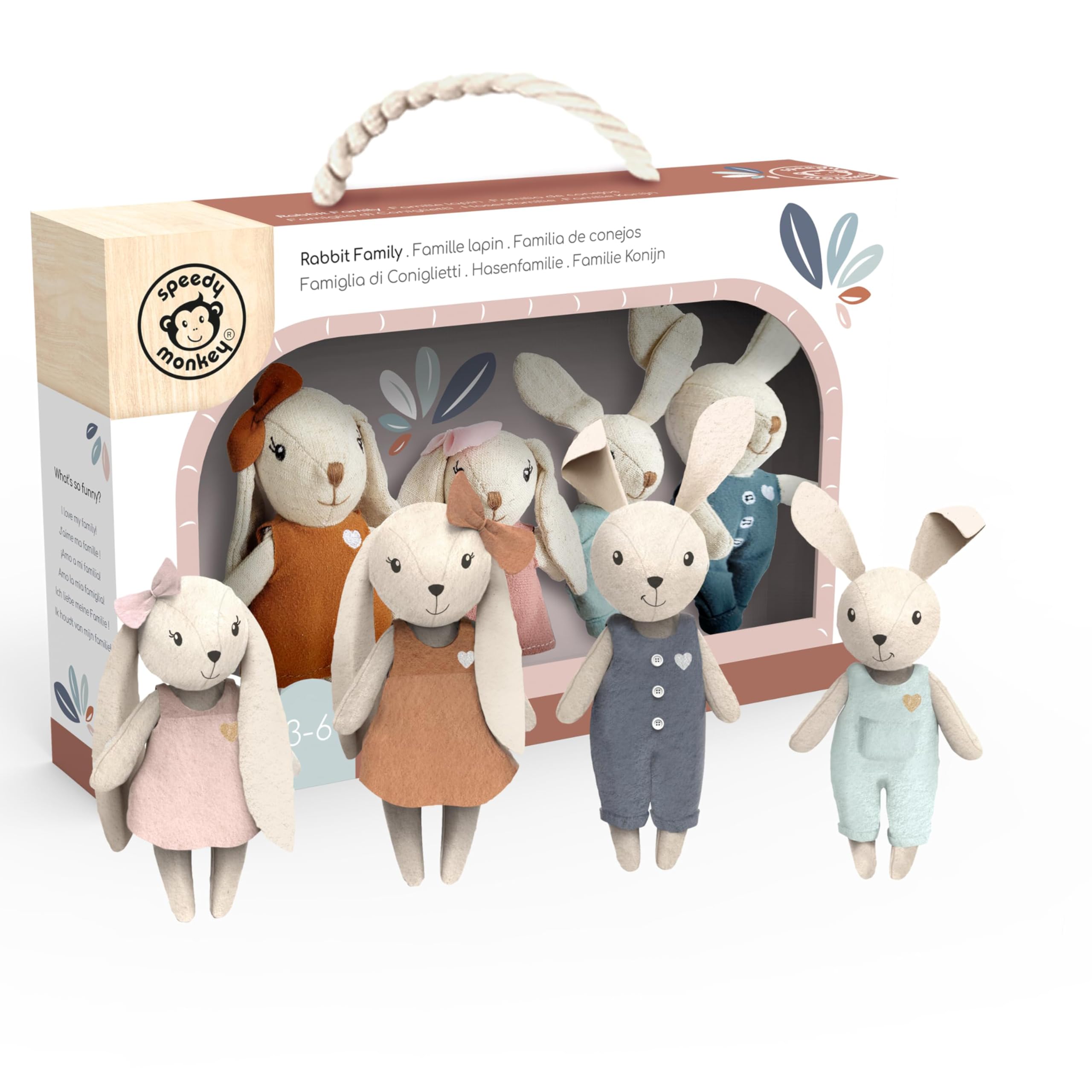 Amazon.com: SPEEDY MONKEY Rabbit Family Set – Miniature Bunny