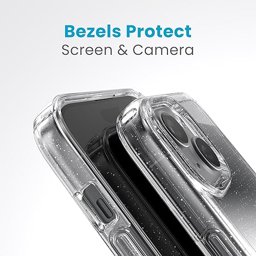 Miniatura 6 de Speck GemShell - Funda transparente para iPhone 15, protección contra caídas - para iPhone 15, iPhone 14 y iPhone 13 - Resistente a los arañazos, no