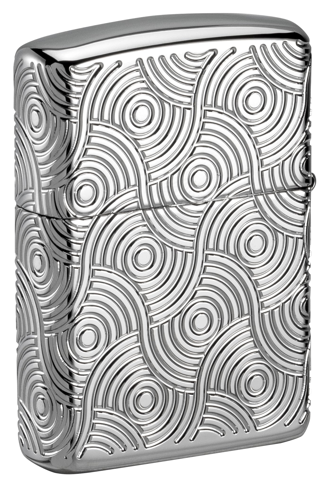 Zippo Briquet tempête Abstract Waves, Vagues abstraites, Chrome Poli Armor, Multi Coupe, Rechargeable, réutilisable, Design Coupe-Vent, boîte Cadeau, fabriqué aux États-Unis
