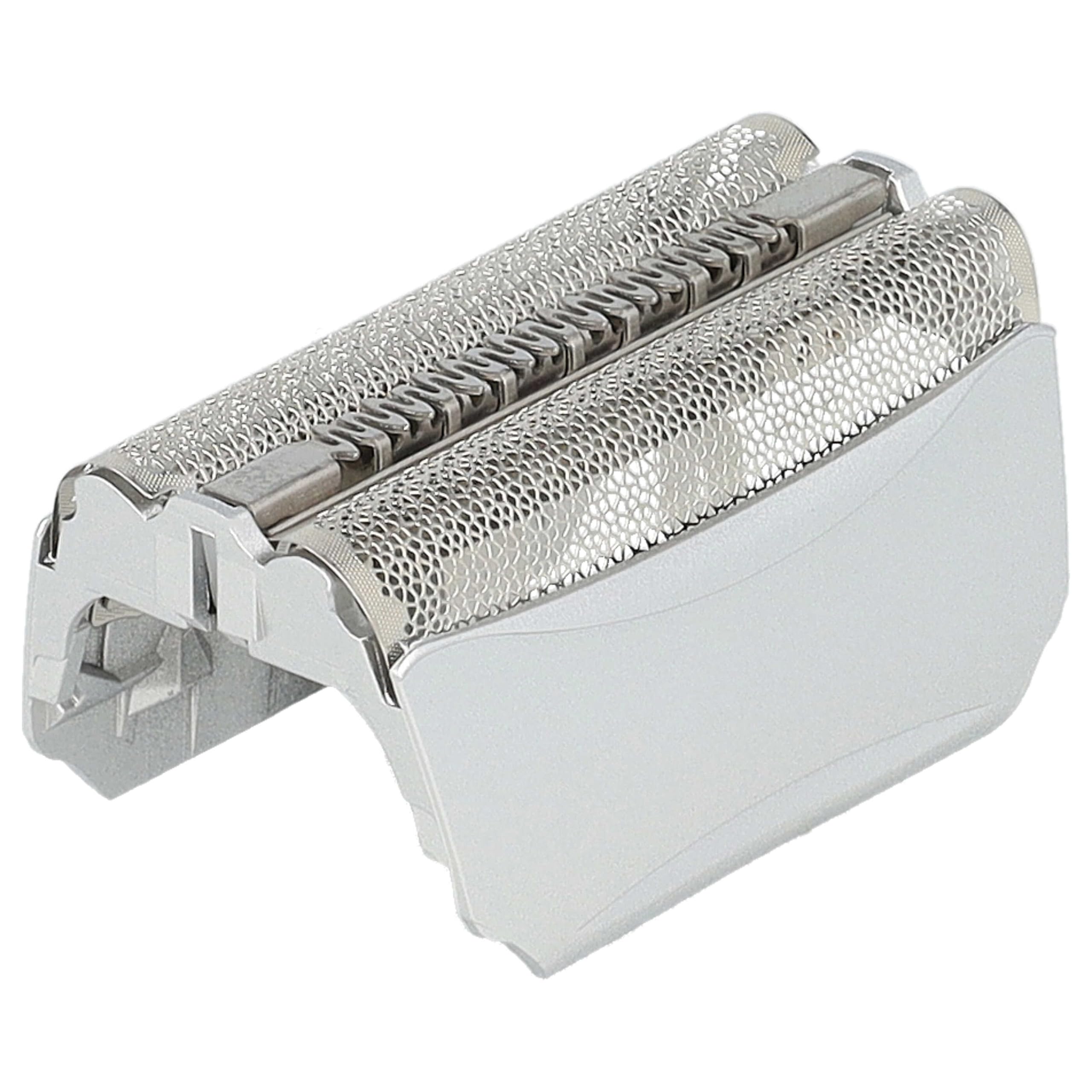 vhbw Doppelscherfolie kompatibel mit Braun 8995, Contour, Contour Pro Elektrorasierer + Rahmen, silber