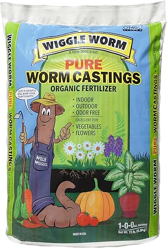 Abono orgánico Unco Industries Wiggle para mejorar suelos, 15 libras