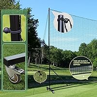 Vista 3 de Sistema de tope de bola - Red de respaldo de fútbol, resistente, alto impacto, barrera de práctica