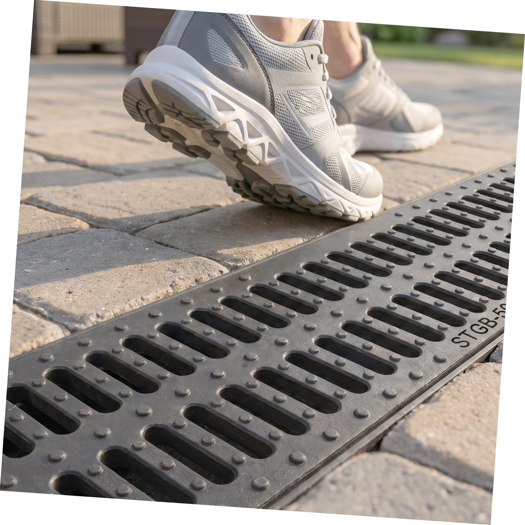 Holibanna Copertura per Scarico Drenaggio Resistente Antiscivolo per Esterni Adatta per Patii Nero Design Innovativo per Prevenire Intasamenti