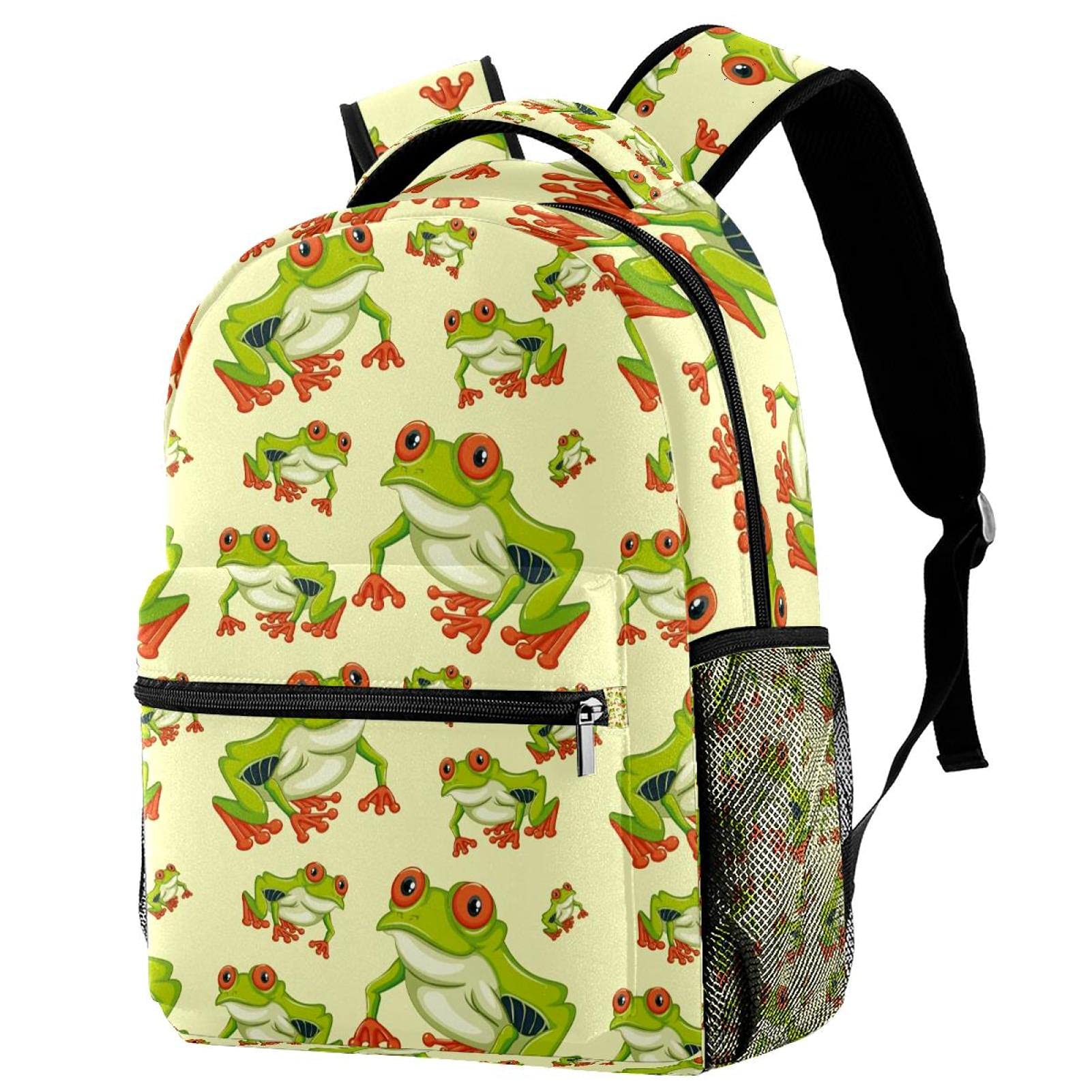 Sac à dos grenouille verte grand compartiment pour filles - 7