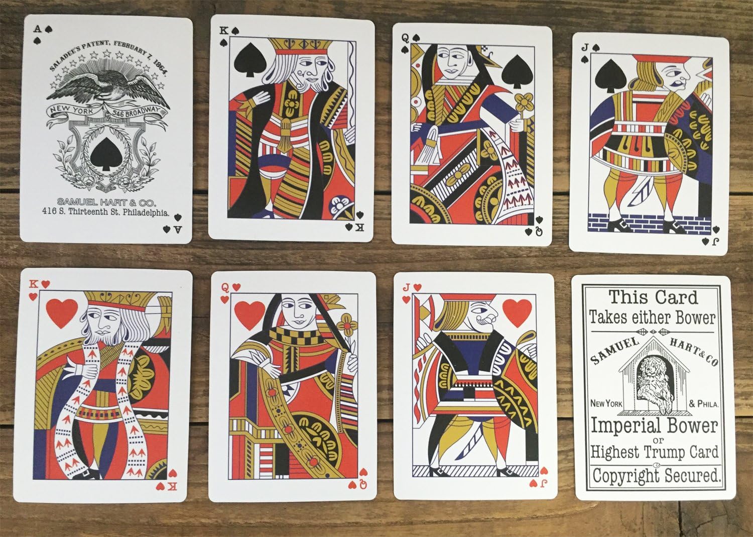 Hart's 1864 Saladee's Patent Playing Cards Limited (Limited to 1864)