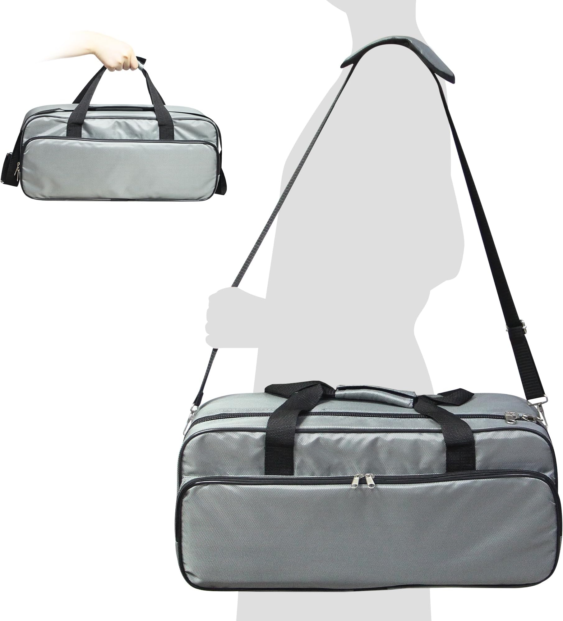 Deluxe Telescope Bag, Shock-Absorbent Telescope Carrying Case with Adjustable Shoulder Strap and Multi-Pocket, Telescope Accessory Storage & Carrying Case and Bag for 1.25 & 2 Inch Eyepiece
