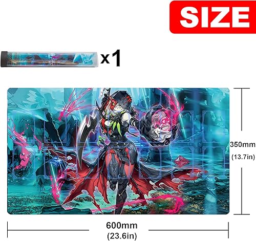 Vista 50 de ygo playmat - Alfombrilla para competición de videojuegos, carpeta de tarjetas de 23.6 x 13.7 pulgadas Vencer el alma 1,Azamina Hamartia,Acceso a