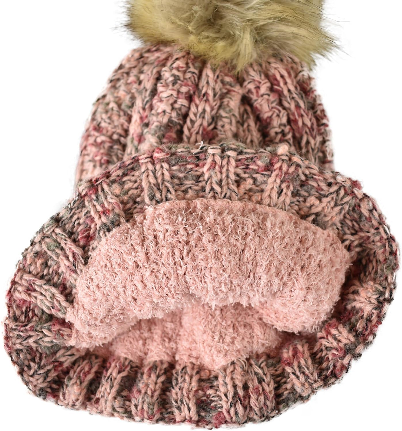 C.C ビーニー帽 厚手 ケーブルニット フェイクファー ふわふわ ポンポン フリース裏地 スカルキャップ 折り返し付き, 紙吹雪  フェイクファーニット帽(2color) C.C ビーニー帽 厚手 ケーブルニット フェイクファー ふわふわ ポンポン フリース C.C  厚手ケーブルニット ... C.C ビーニー帽 厚手 ケーブルニット フェイクファー ふわふわ ポンポン フリース裏地 スカルキャップ 折り返し付き, ポップコ