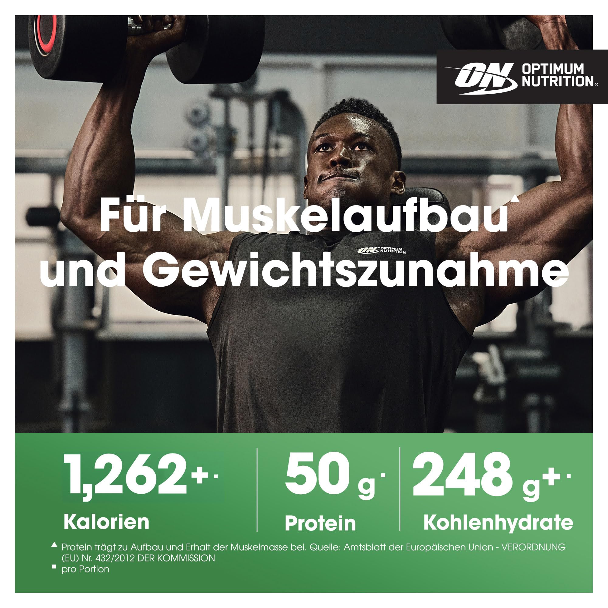 Optimum Nutrition Serious Mass Weight Gainer Pulver, Geschmack Schokolade, 5.45kg, 16 Portionen