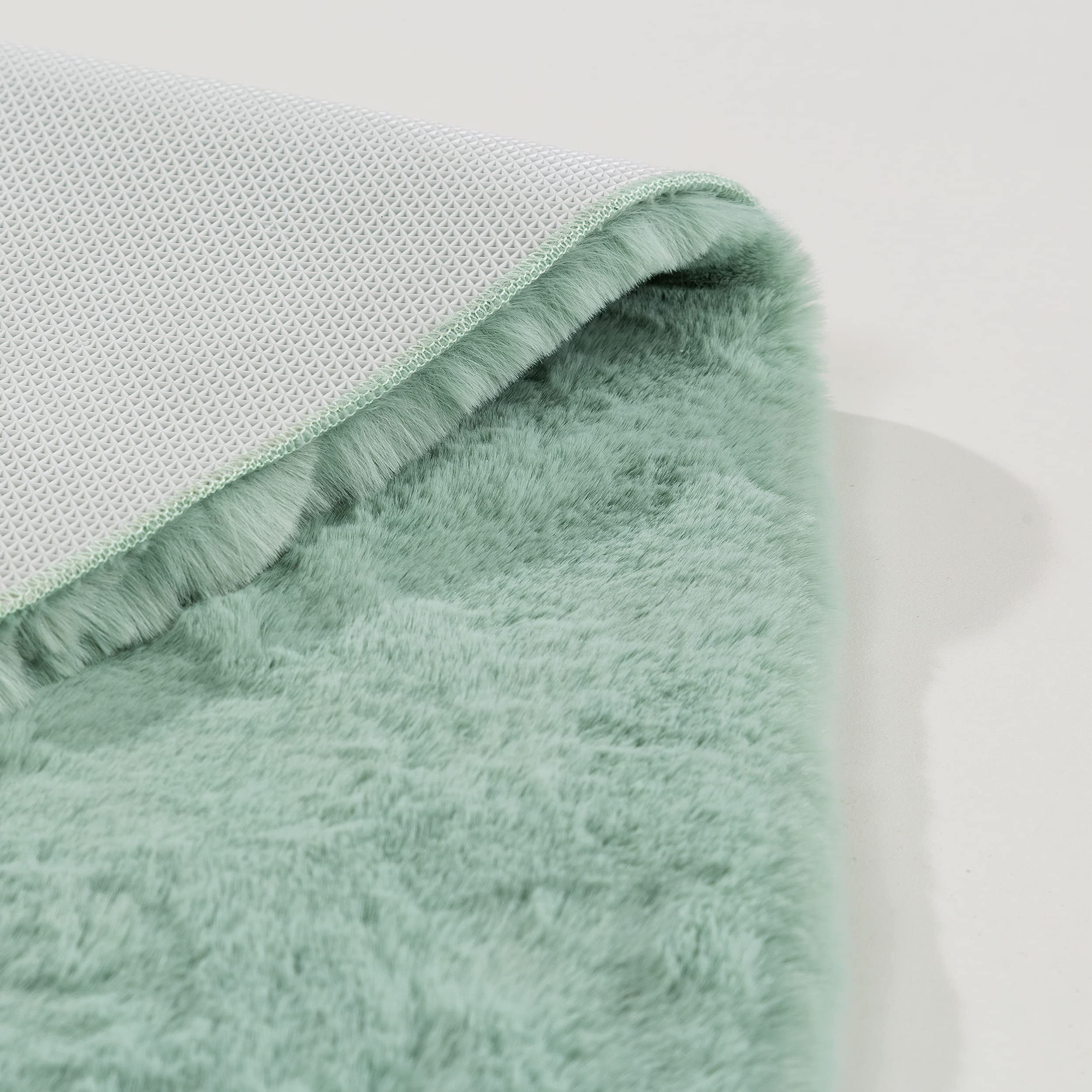 Collezione Schöner Wohnen Tappeto da bagno 60 x 90 cm - soffice tappetino da bagno menta - lavabile e antiscivolo