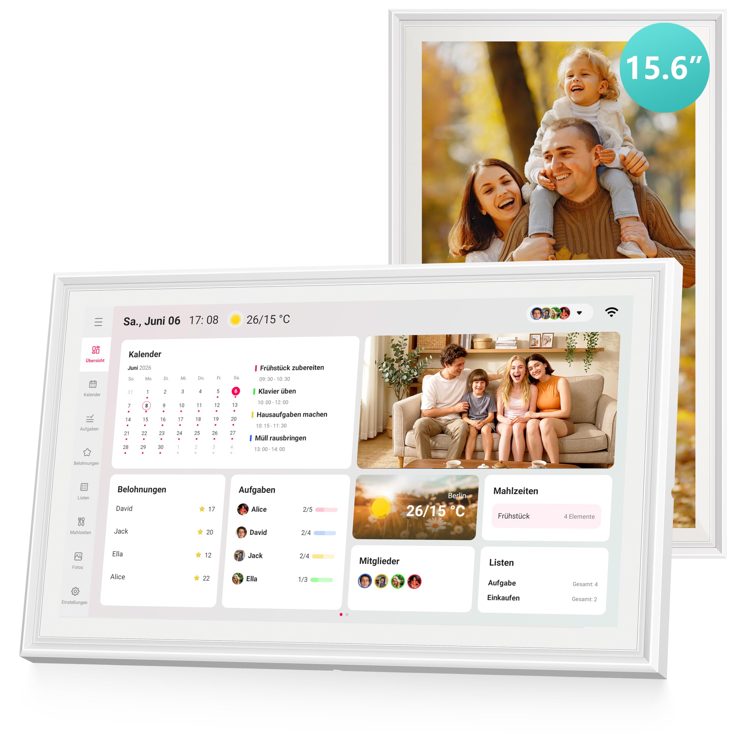 Airzeen 15.6 Digital Calendar