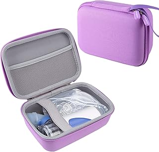 Carrying Case Compatible with Meowyn/Audilo/Naweti/Gülife/PUERUK Portable Handheld Inhaler Nebulizer for Adults and Kids，Handheld Mesh Atomizer,Inhaler Spacer Bag-Purple（Case Only