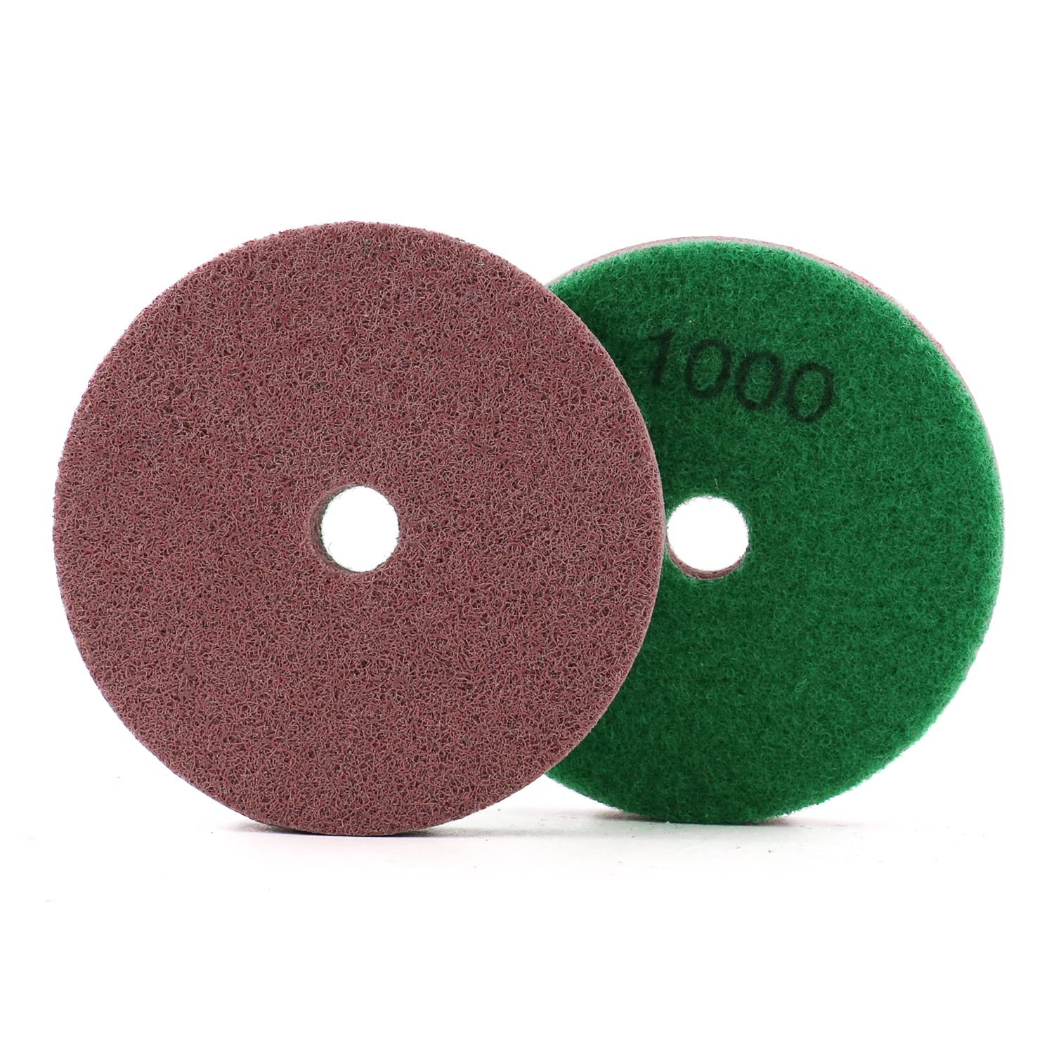 HOMESOM 5 inch Polishing Pads Wet Use Sanding Disc Concrete Granite Marble Cleaning Buffing Wheel Grit 1000