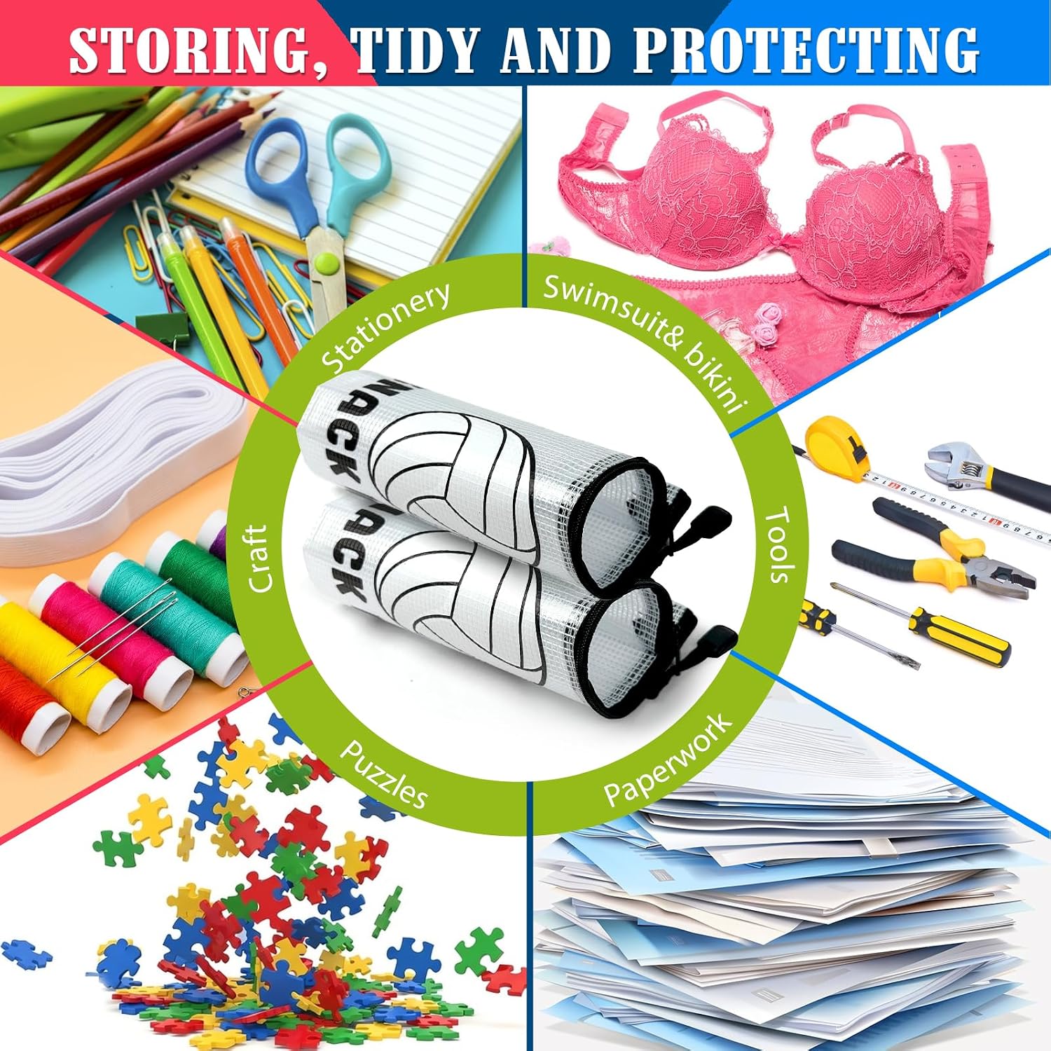 24Pcs Volleyball Snack Bags for Team, Volleyball Goodie Treat Favor Bags image 5