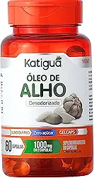 Katiguá, Óleo de Alho, Desodorizado, Sem sabor, 60 Cápsulas Soft Gel • 30 doses, Laranja