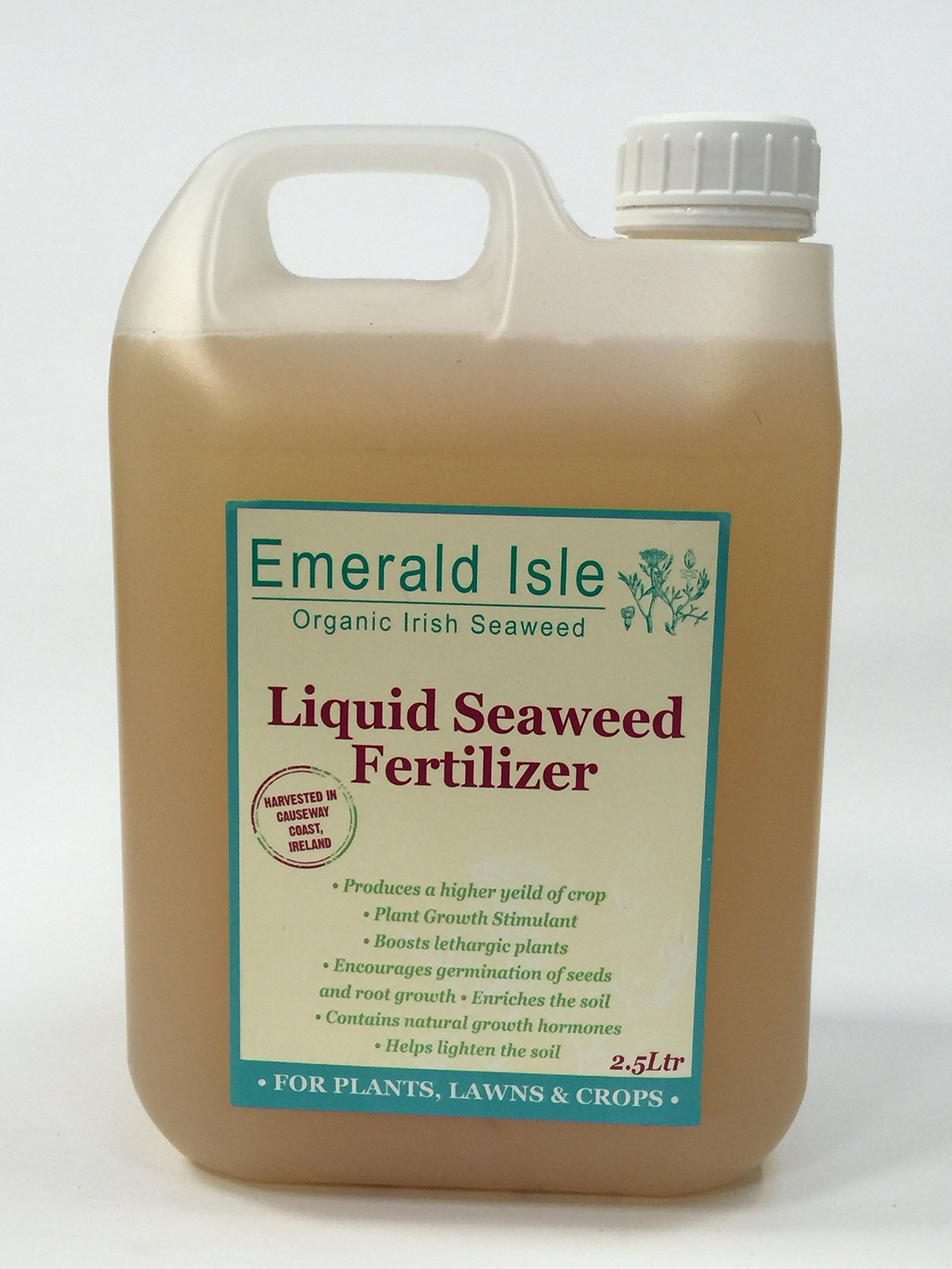 Fertilizante líquido de algas marinas de 6 L y 3 kg Kelp Harina de jardín para jardines, flores, césped, arbustos, certificación orgánica IOFGA