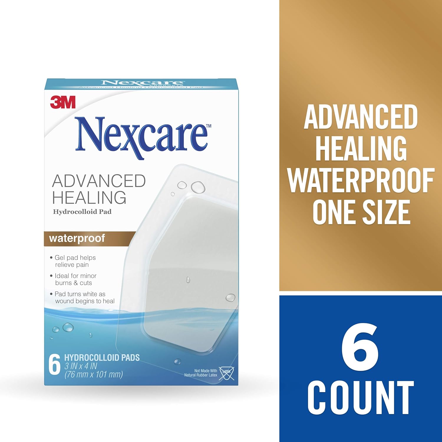 3M Advanced Healing Waterproof Hydrocolloid Pads, Clear (Dressing) : Everything Else