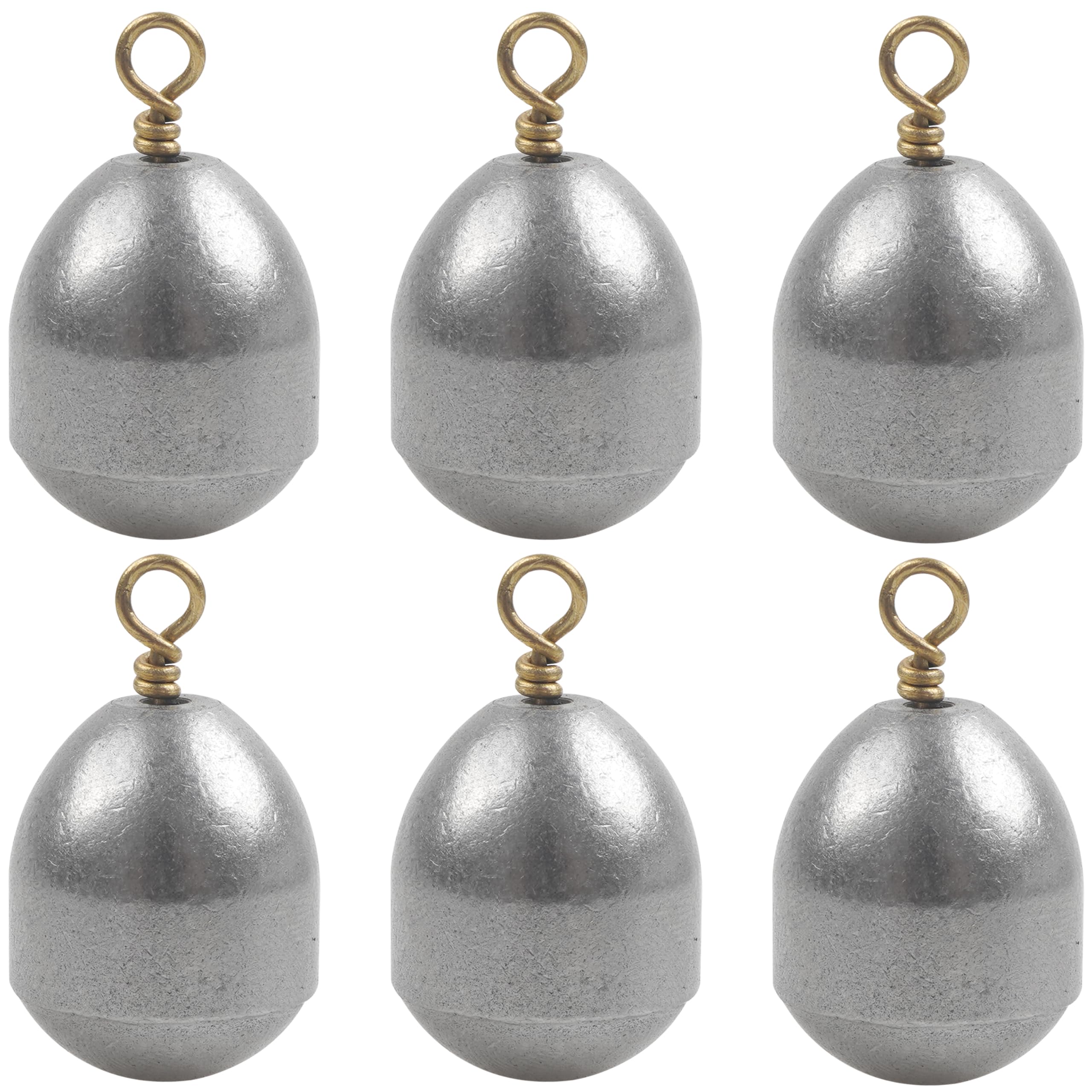 Fishing Weights Sinkers, 15/25pcs Bass Casting Sinkers Steel Drop Shot Weights with Ring for Saltwater Freshwater 1/8oz-1oz