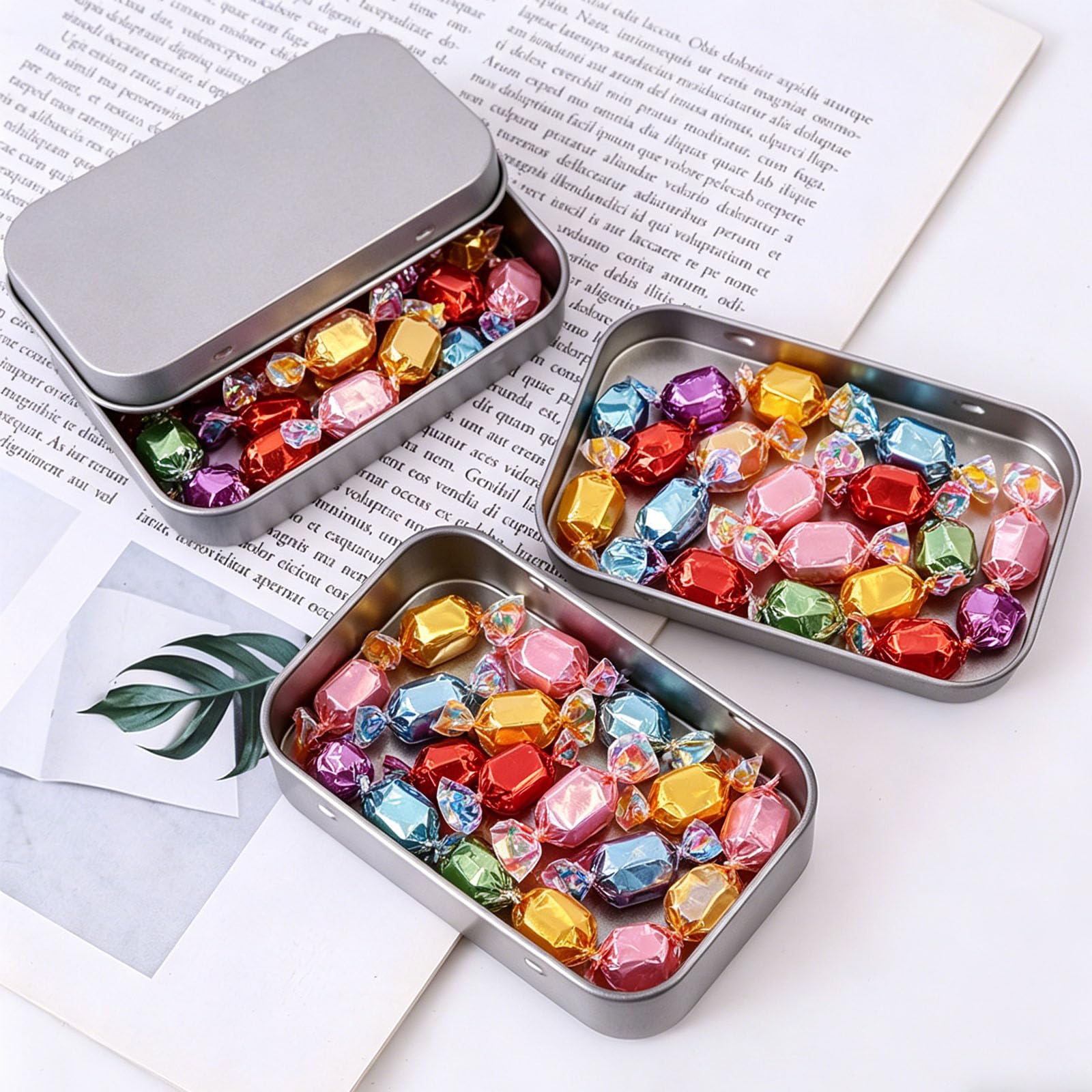 LATRAT Pack of 8 Silver Metal Tins, Tobacco Tins, Survival Kit, Pill Box,  Soap Box, Metal Can, Sweets Box, Silver : Amazon.co.uk: Home & Kitchen