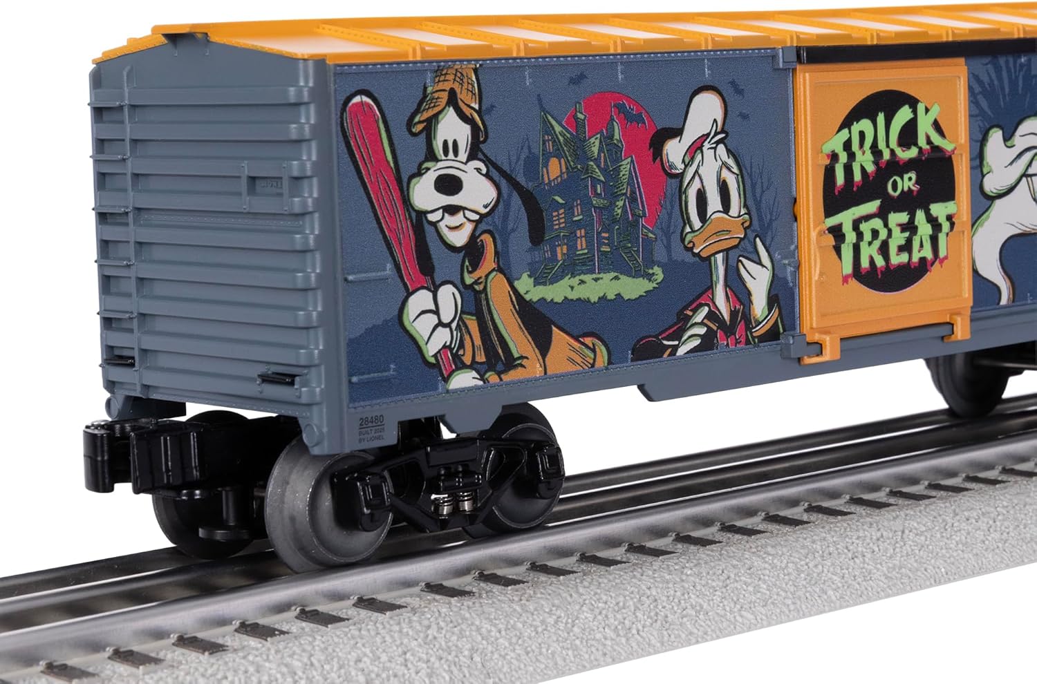 Lionel Disney Mickey & Friends Lonesome Ghosts Glow in The Dark O Gauge Model Train Boxcar