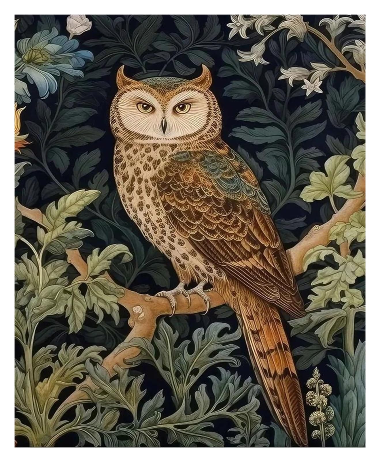 Impression sur toile William Morris 40x60 d'une grande finesse