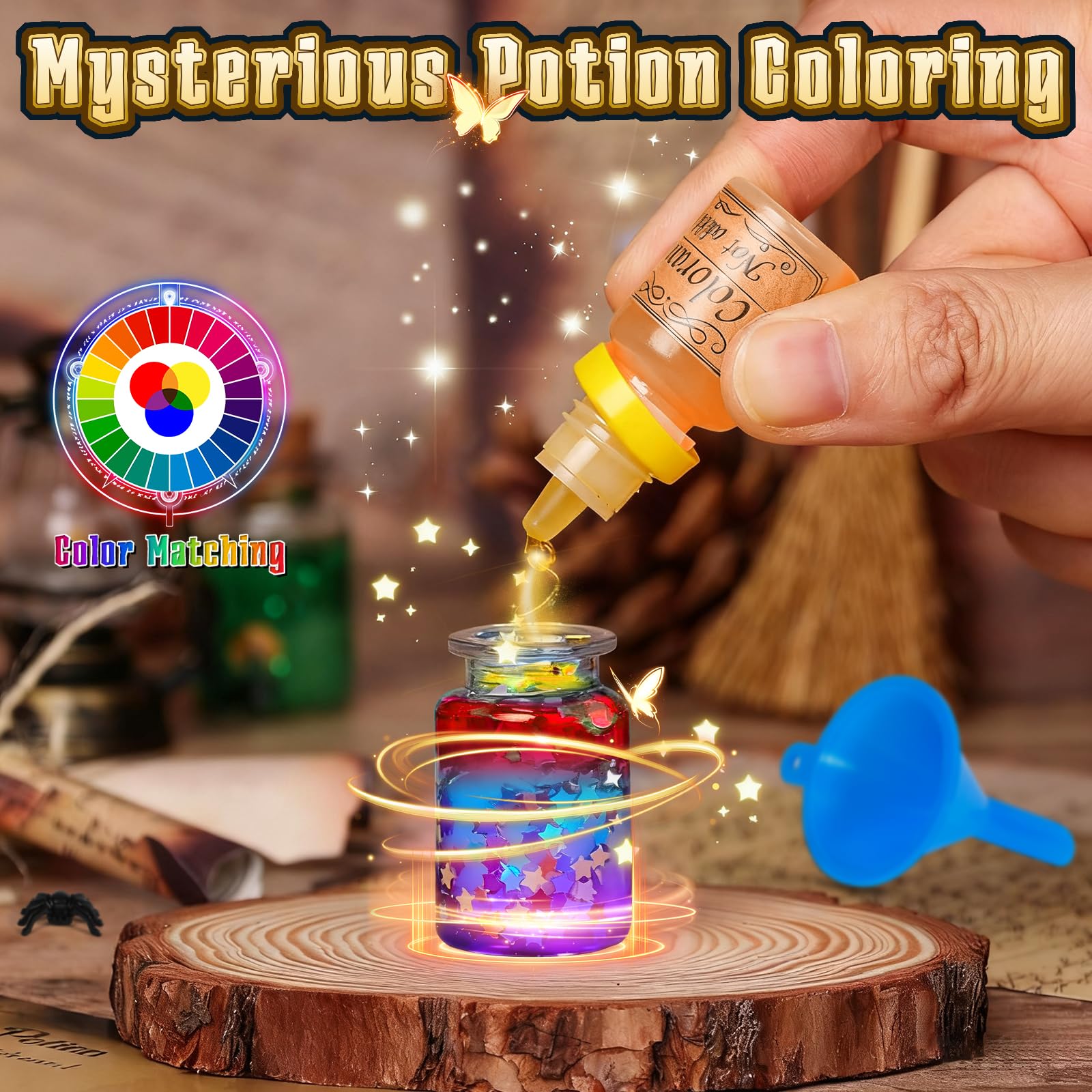 Magiczna mikstura Zestaw Dziecko, miesza 20 butelek magicznej mikstury z magicznym garnkiem, zabawki rzemieślnicze kreatywne prezent dla chłopców i dziewcząt, DIY Zestawy do rękodzieła
