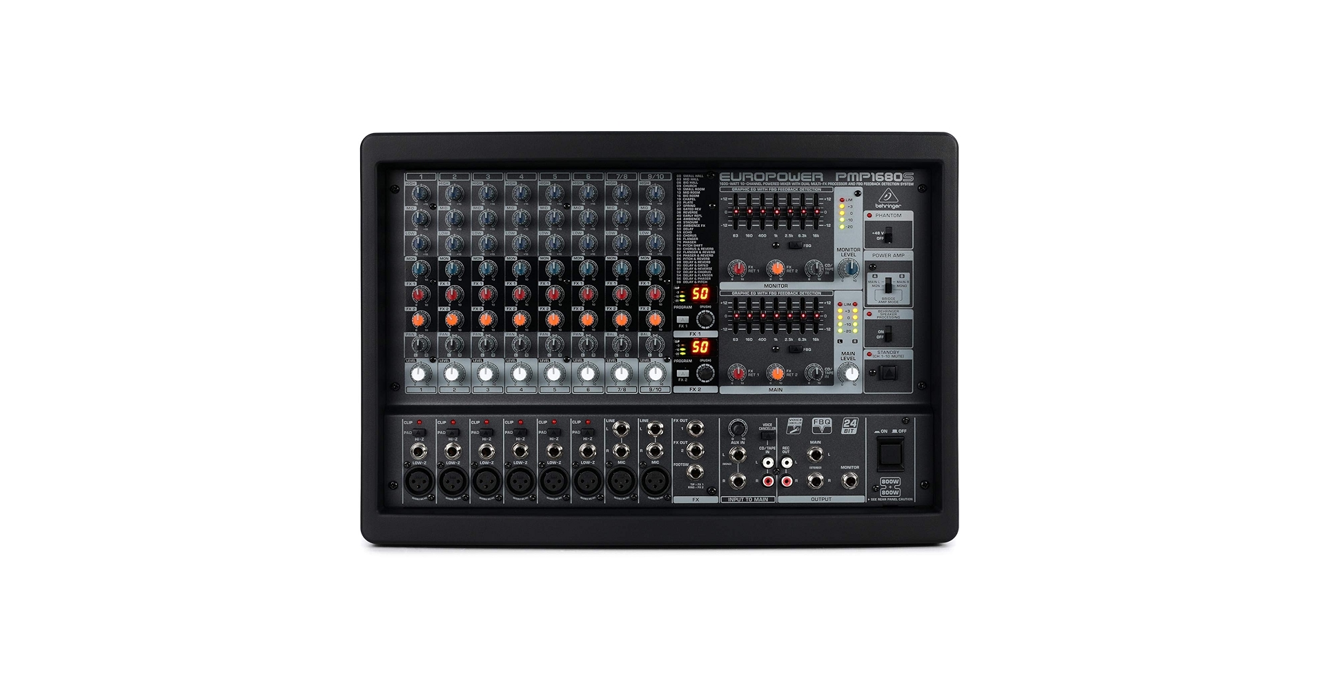 新品 BEHRINGER PMP1680S EUROPOWER パワードミキサー Amazon.com: Behringer EUROPWER PMP1680S 1600-Watt 10-Channel