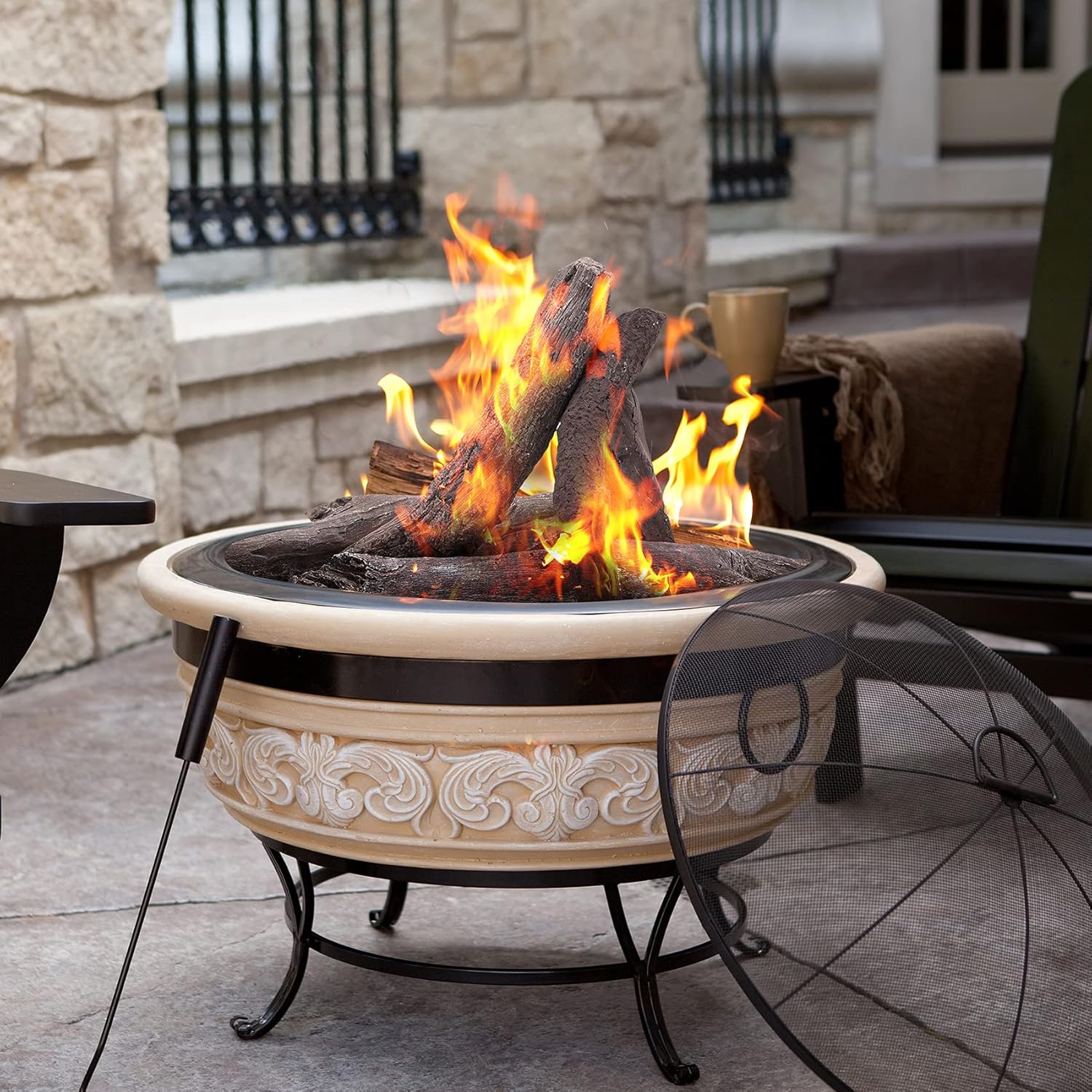 ❤ Crazy Deals Stanbroil 5 Piece Set of Fireplace Wood Logs for All Types of Ventless, Gel, Ethanol, Electric, Propane, Indooror or Outdoor Fireplaces and Fire Pits Get Special Price Stanbroil 5 Piece Set of Fireplace Wood Logs for All Types of Ventless, Gel, Ethanol, Electric, Propane, Indooror or Outdoor Fireplaces and Fire Pits