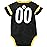 NFL Pittsburgh Steelers Team Jersey Bodysuit, black/gold/white Pittsburgh Steelers, 6-12 Months (138781160STE612-001)