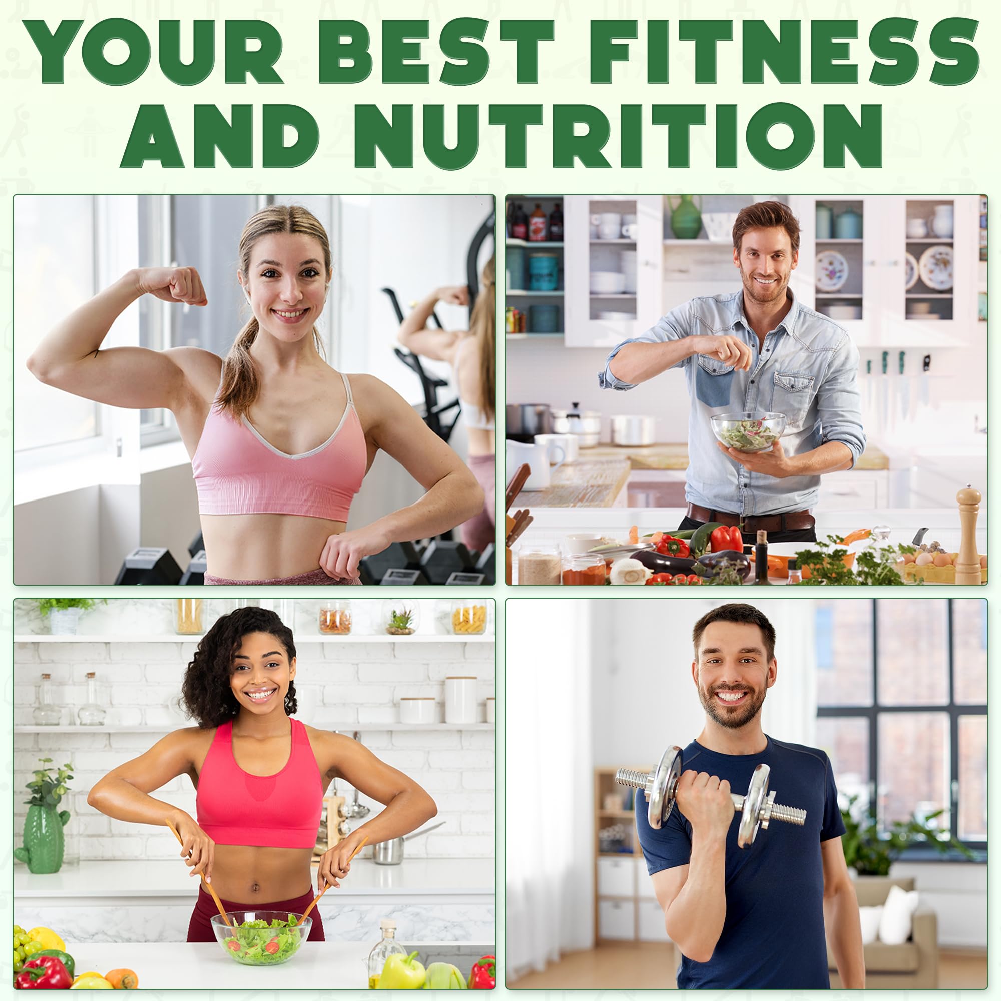 Fitness Logbook - Workout Planner - Formato A5, Verde avocado - Copertina più spessa migliorata - Diario di allenamento - Impostazione degli obiettivi per il bodybuilding - di Workout Log