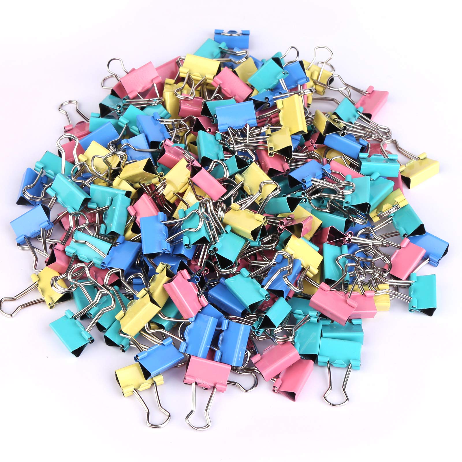 180 Stück Foldback Klammern Set - Metall Binder Clips 15-32mm