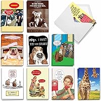 Vista 8 de NobleWorks - Juego de 20 divertidas tarjetas de felicitación de cumpleaños con sobres (4.63 x 6.75 pulgadas) paquete variado de humor para adultos