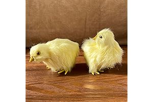 Realistic Yellow Furry Baby Chicks