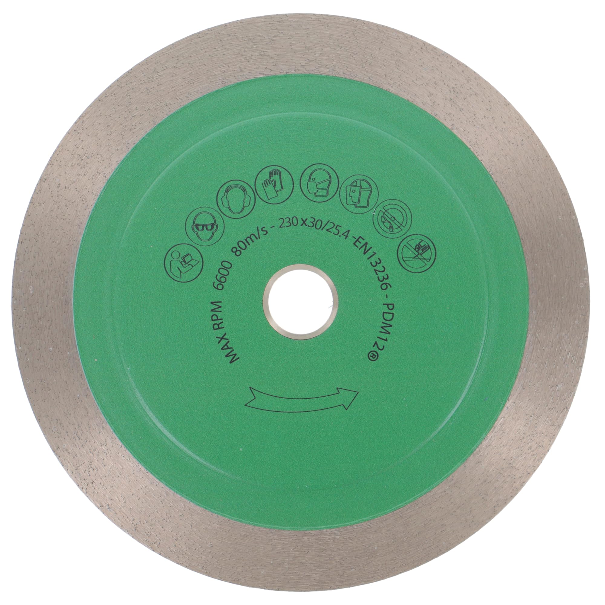 PRODIAMANT PRO-Complete Disque diamant carrelage - 230 mm x 30 mm - Avec anneau de réduction à 25,4 mm - Pour carrelage, grès cérame, céramique, pierre naturelle - Segment sandwich de 25 mm