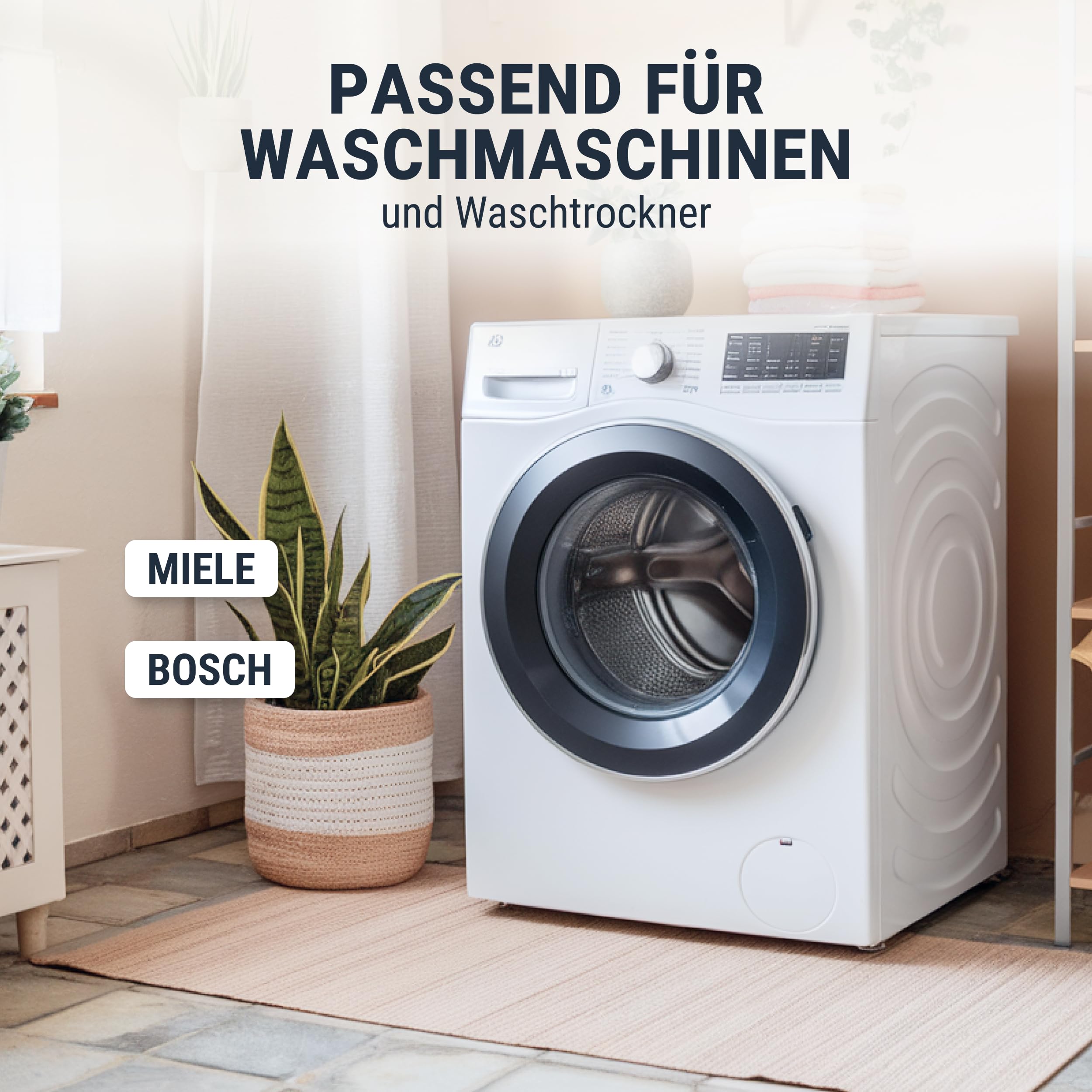 DL-pro 2x Stoßdämpfer Für Waschmaschine – Passend Für Miele & Bosch Siemens, 8 Mm Bohrung, 120 N, 175–250 Mm