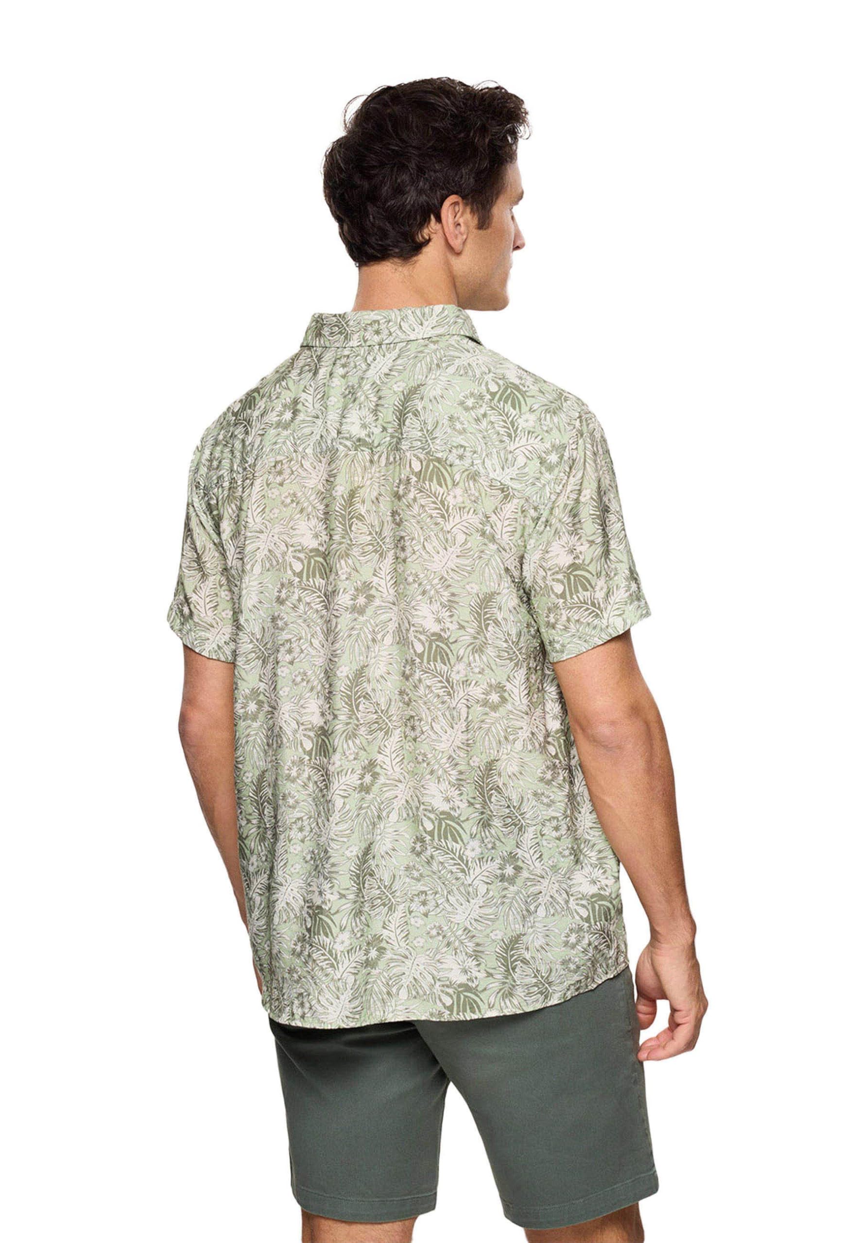 KOALA BAY | Westor | Camisa Hombre Manga Corta Estampada Tropical | Camisa Verano Casual Botones Ligera | Camisa Playa Hawaiana Fresca Cómoda
