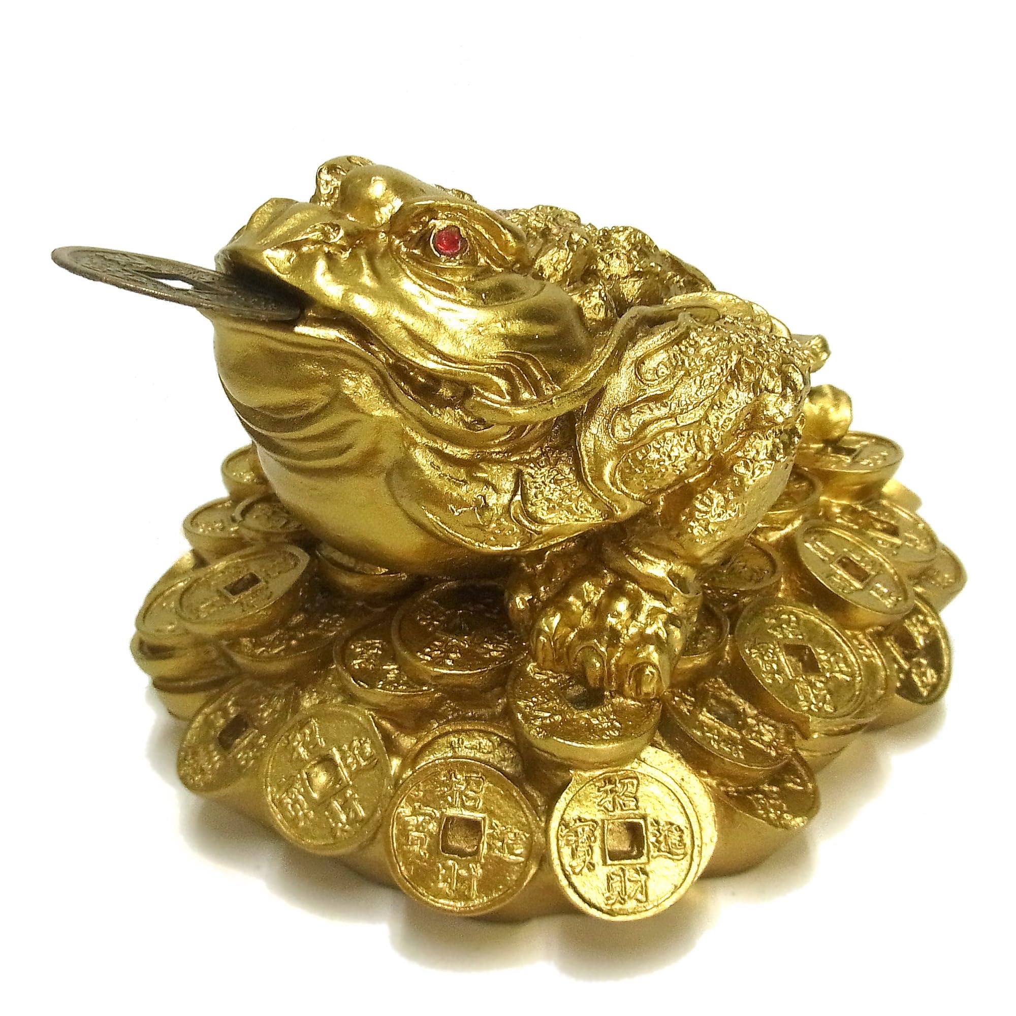 蛙の置物『かんがえる』→考えるの駄洒落。京都嵯峨野化野念仏寺近辺の土産物