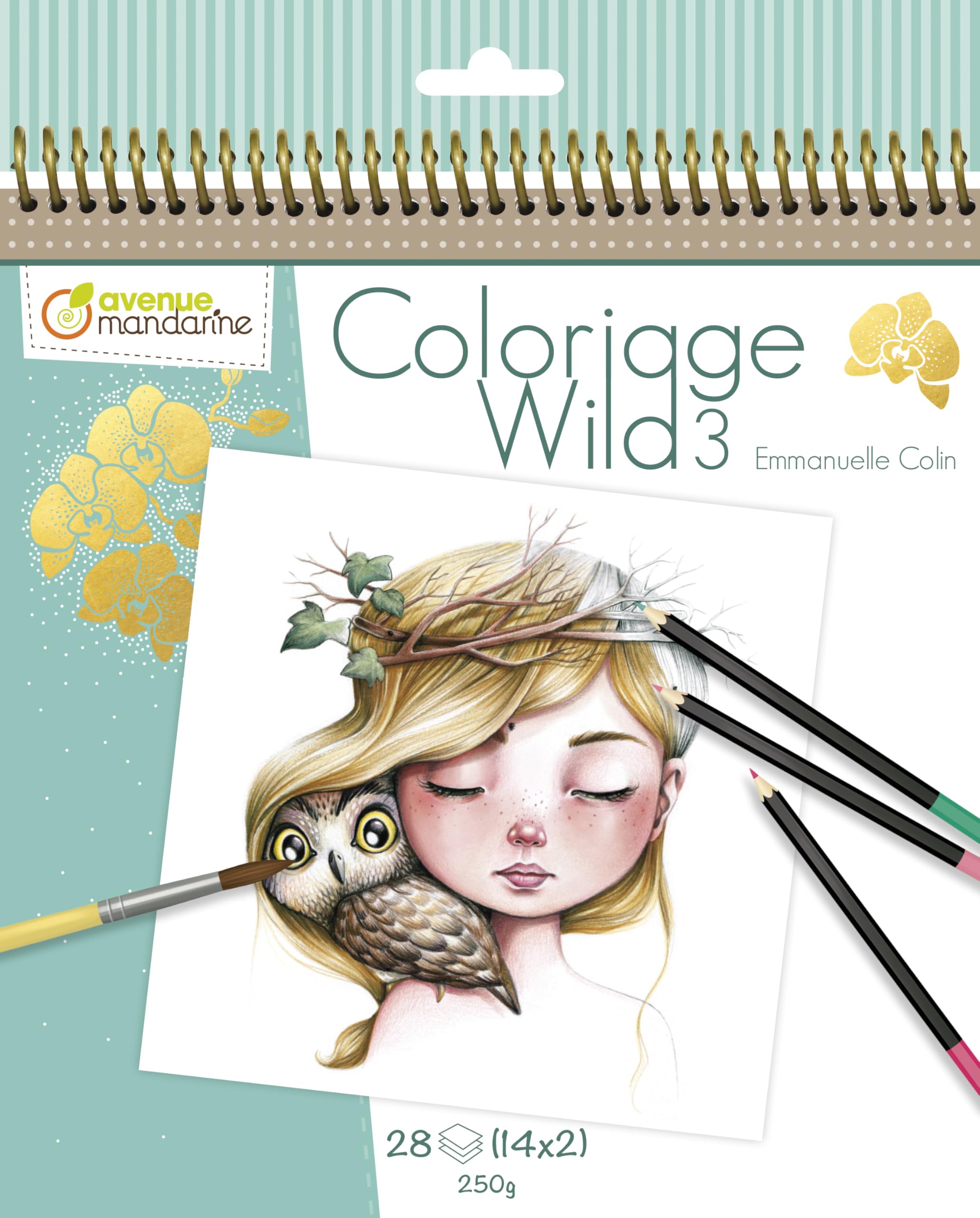Amazon.com: Avenue Mandarine Coloriage Wild 3 Colouring Book