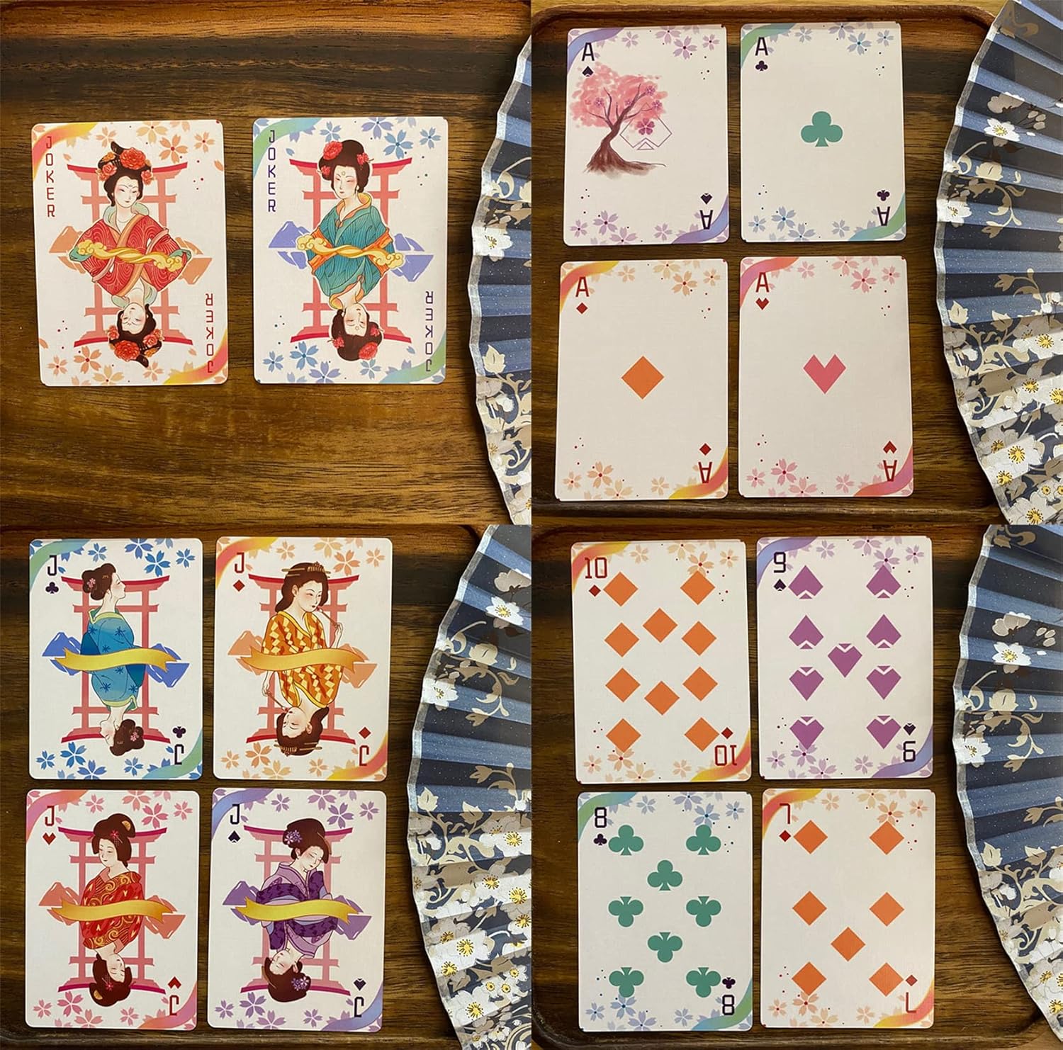 Cherry Blossoms Cardistry Playing Cards Poker Cards Novelty Poker Game Deck of Cards Adults Card Decks Games Party
